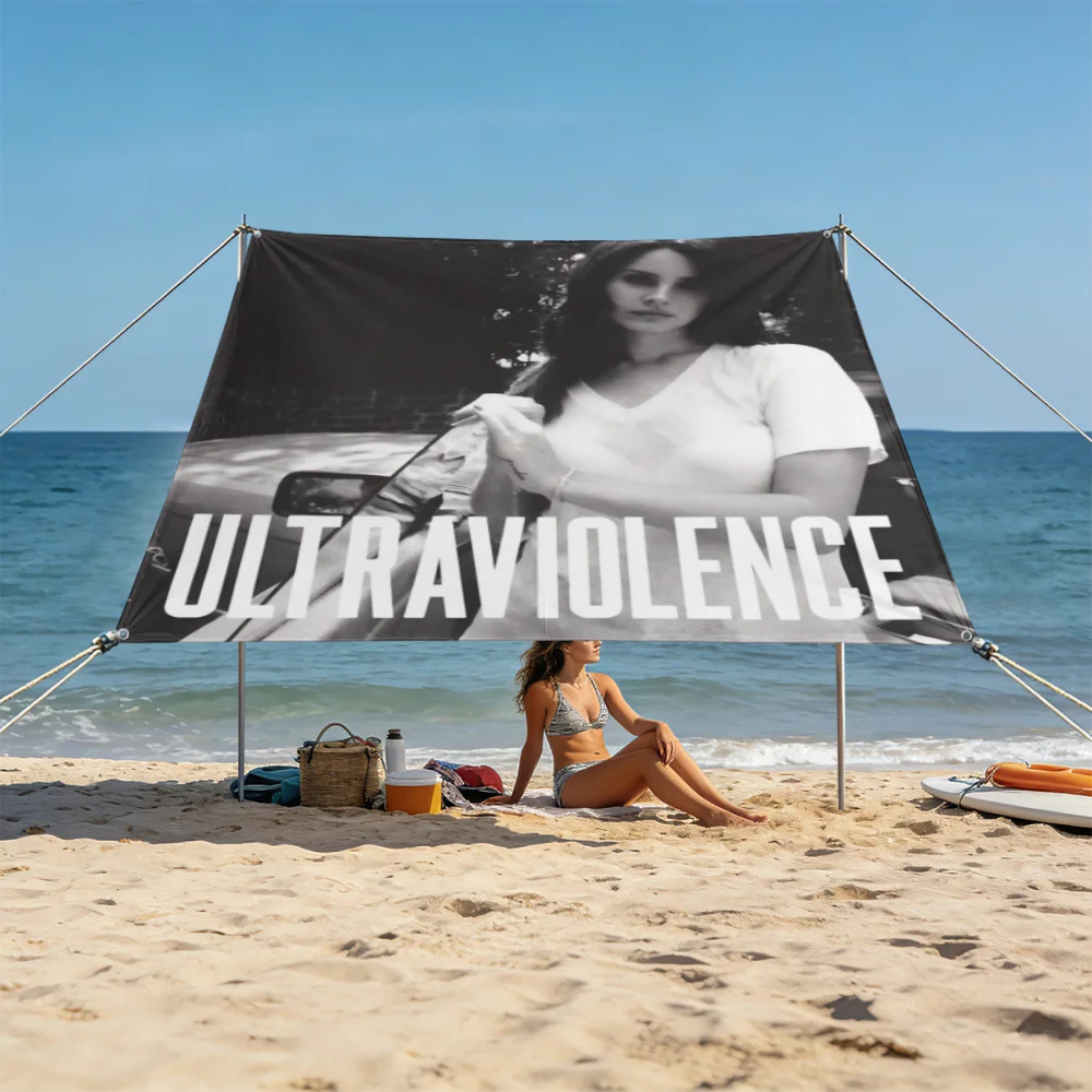 

Водонепроницаемый солнцезащитный тент с принтом Lana Del Rey Ultraviolence, защита от УФ-излучения, для патио, сада, пляжа