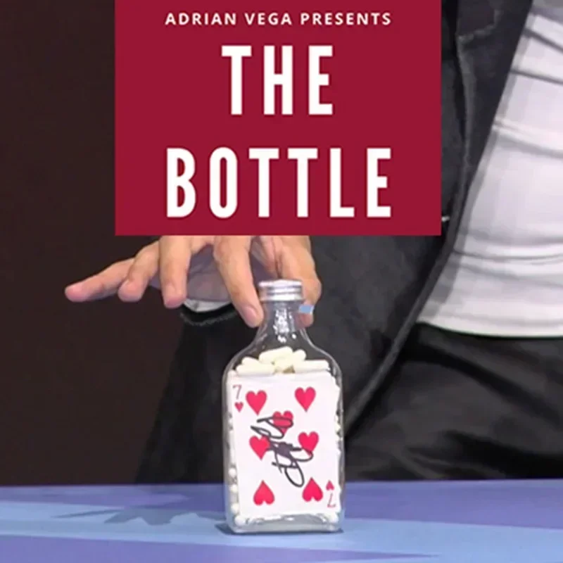 The Bottle by Adrian Vega Stage Magic Tricks Signed Card Appear in Sealed Bottle Mentalism Magia Magician Prop Accessory