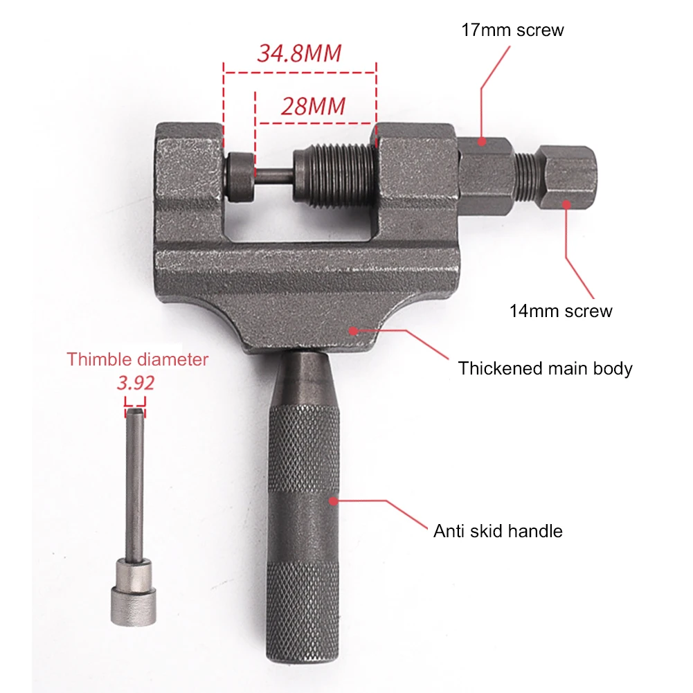 420/428/530 Motorcycle Chain Breaker Chain Link Removal Separator Motor Chain Breaker Riveting Tool 420-530 Cutter Riveting Tool