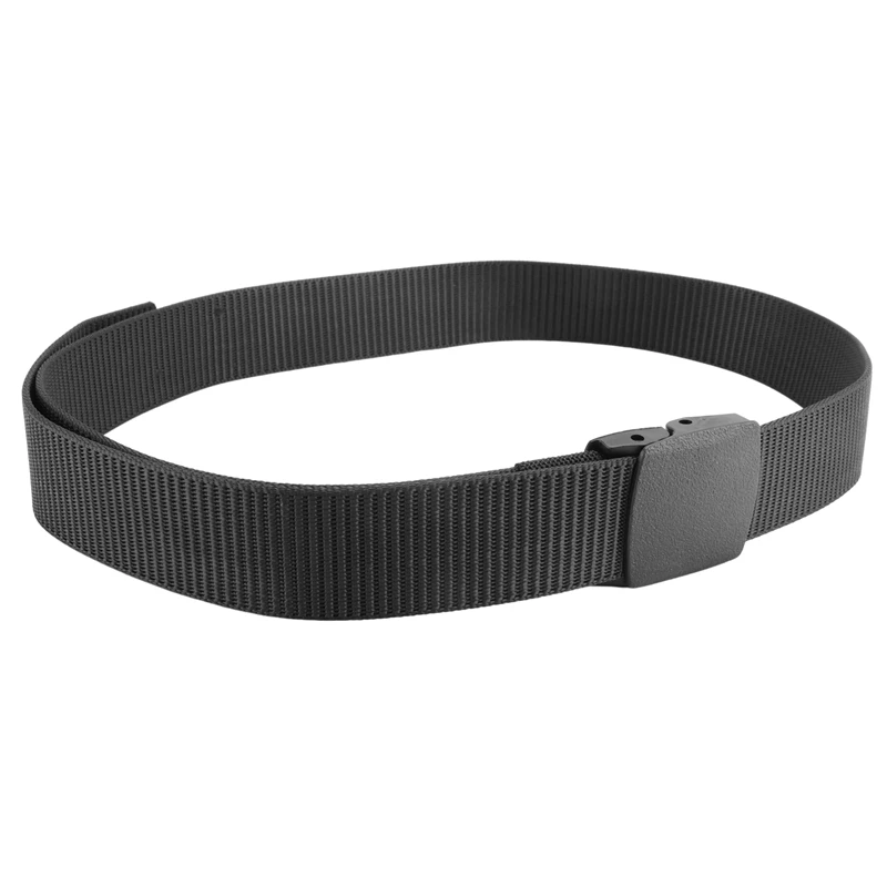 Ceinture en toile pour homme, sans métal, plastique, structure automatique