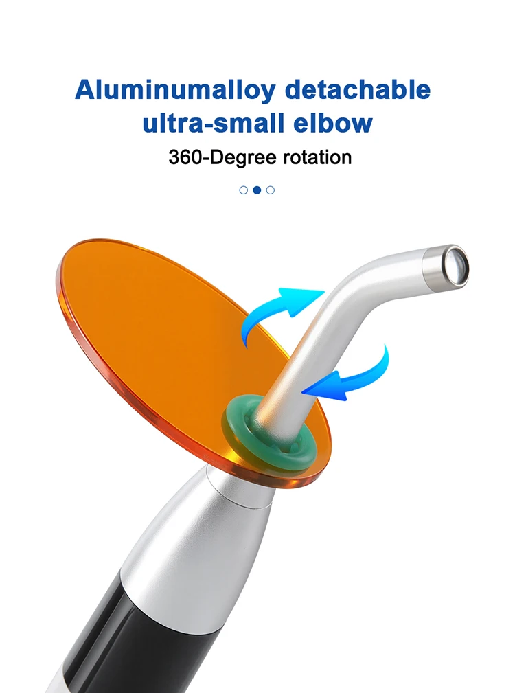 AZDENT Dental LED-Härtungslicht 1s Cure 4000mW/cm2 Hochleistungs-Blaulichtlampe Multifunktions-Zahnmedizinwerkzeug mit 360-Grad-Drehung – Detail 3