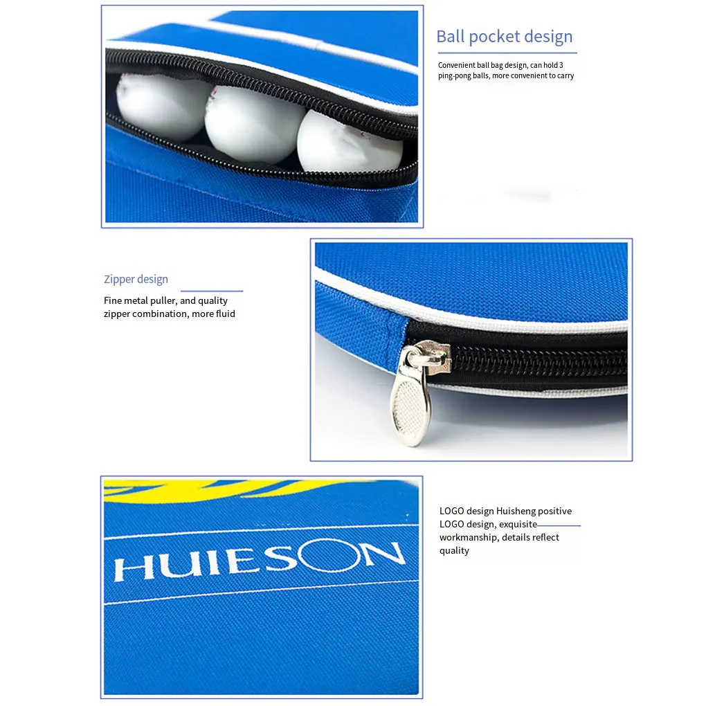 Professional Table Tennis Rackets Bat Bag Ping Pong Case With Balls Bag and Net and sponge Sports Storage Accessories New