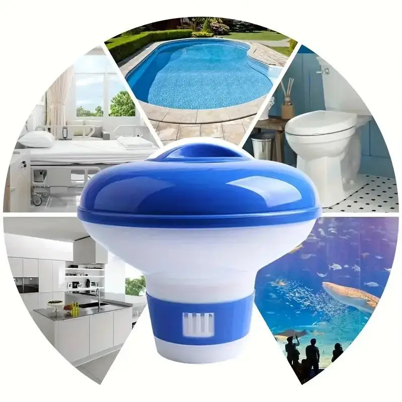 NEW 5Inch Floating Pool Chlorine Dispenser With Adjustable Flow Vents And Leak Proof Lid For Indoor Outdoor Pools Spa Hot Tubs view 3