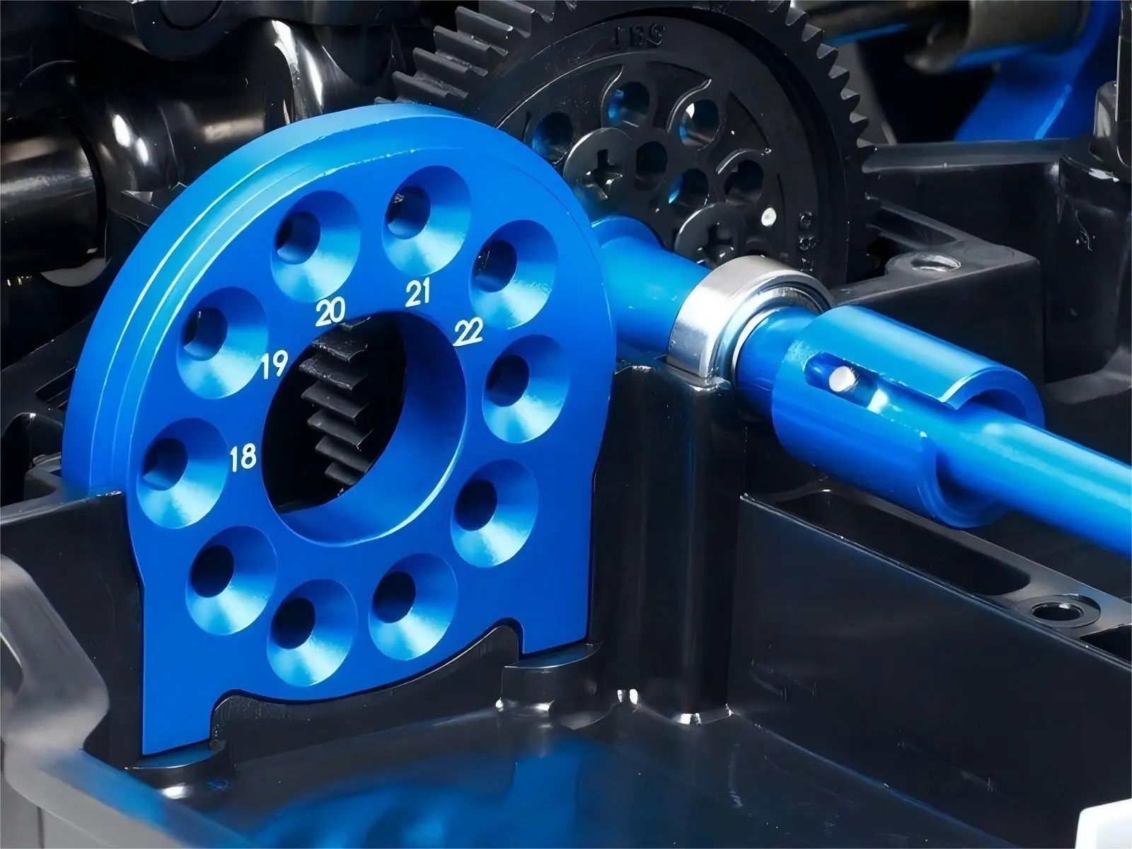 طامية TT-02 عمود محرك مركزي من الألومنيوم ومجموعة أكواب مشتركة # 54501 # 54502 ترقية أجزاء لـ TT02B TT02R TT02D - CNC OP