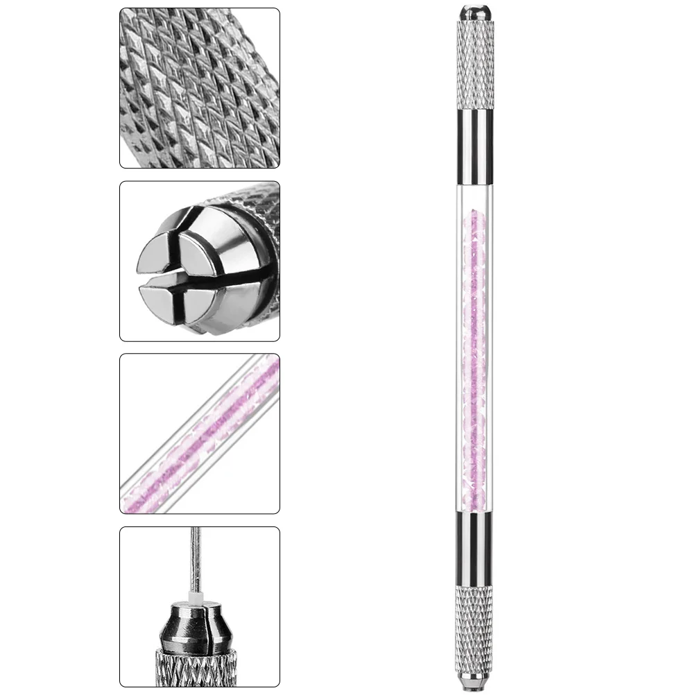 Professionele wenkbrauw microblading pen acryl handmatig tatoeëren potlood multiuse draagbare naaldhouder voor eyeliner liplijn