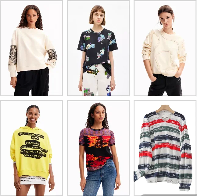 

Испанский экспортный оригинальный одиночный пуловер с круглым вырезом, окрашенный в галстук, короткий женский вязаный свитер