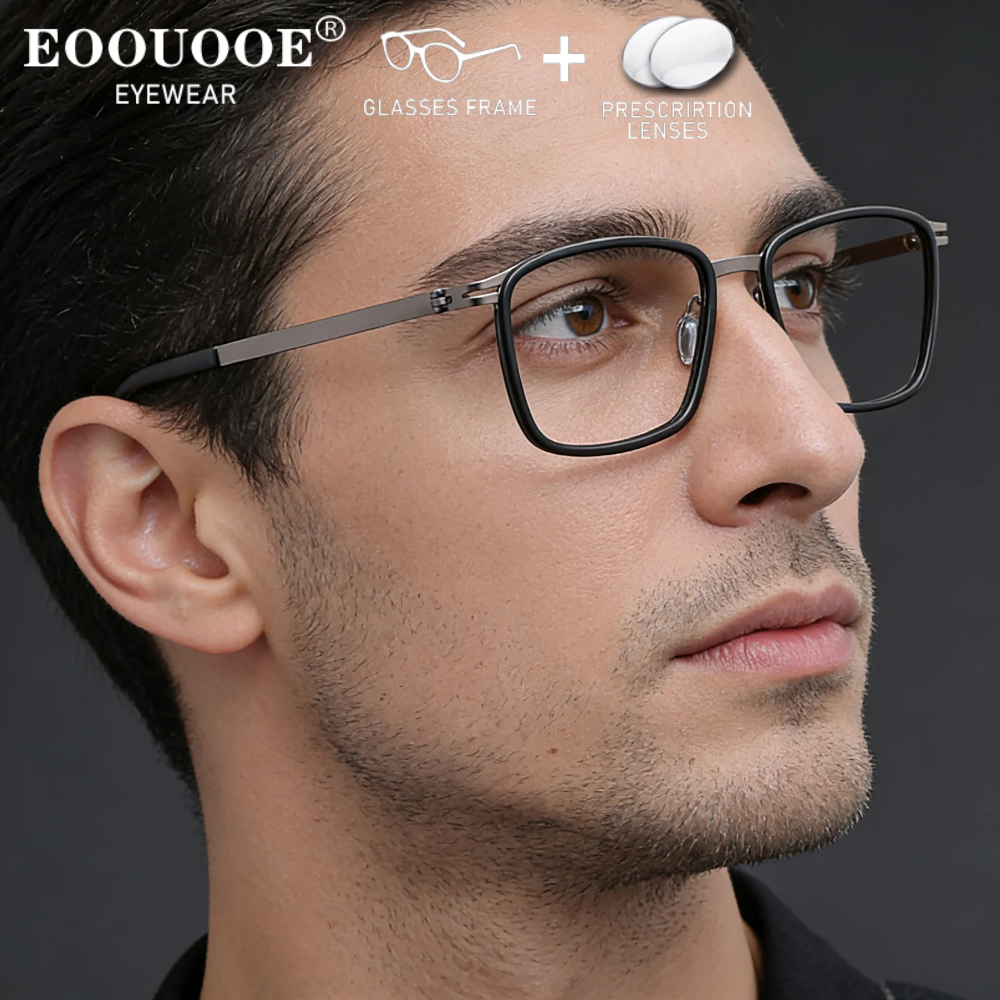 

Men's Ultra Lightweight Design Glasses Myopia Prescription Recipe Astigmatism Lenses Progressive Eyewear Reading Office
