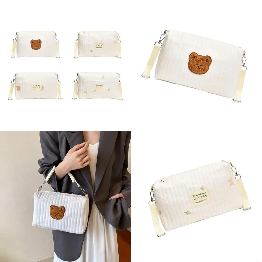 

K8GF дорожная сумка для хранения подгузников, вышивка, большая вместительная подвесная сумка для коляски, сумка для мамы, модная