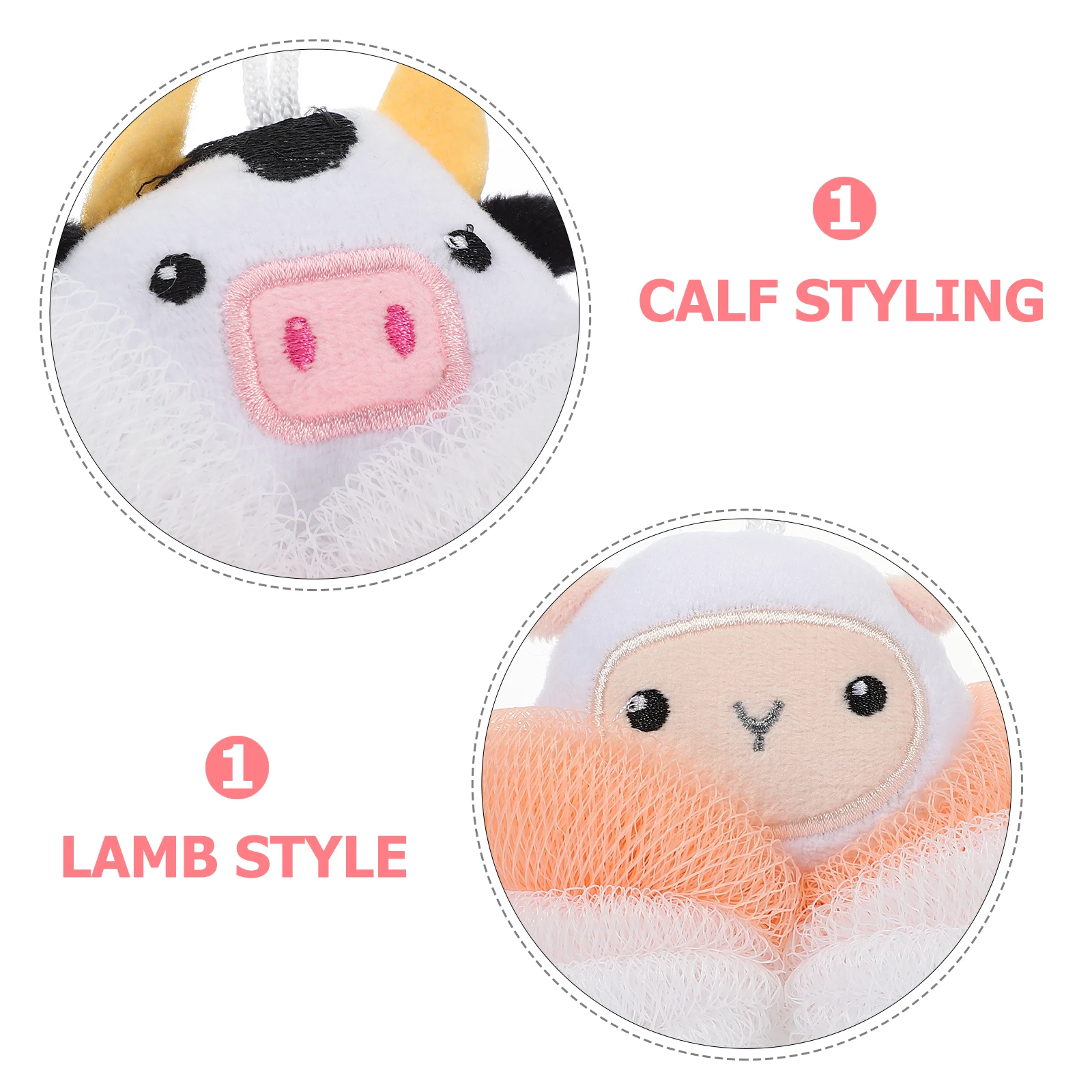 

2 шт., шарики для ванны с мультяшными животными, прочный скребок для тела, отшелушивающий душ, люфа, мягкая очистка кожи, душ, люфа для тела