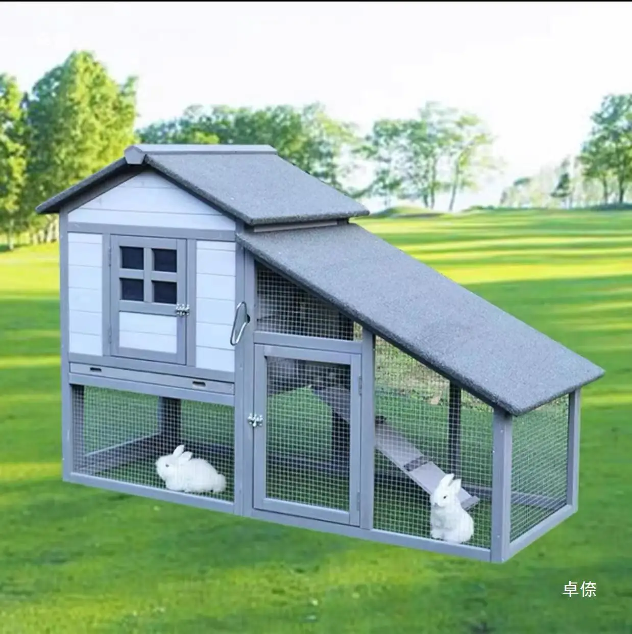 Weatherproof Outdoor Chicken Coop with Nesting Box Weatherproof Poultry Cage Chicken Coop