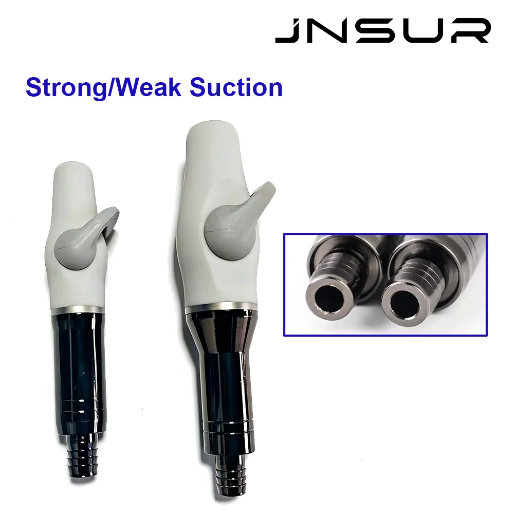 

JNSUR Weak/Strong Suction Dental Weak Suction Head Saliva Ejector Handpiece - 9mm Connector Silicone Rubber Dental Chair Acces