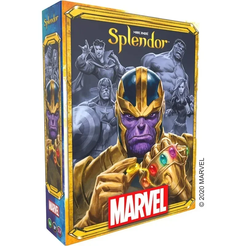 Marvel Splendor Board Game Jewel Pad Battle Party Friends Party Role Play Game Collection Fun Family Game for Kids and Adults