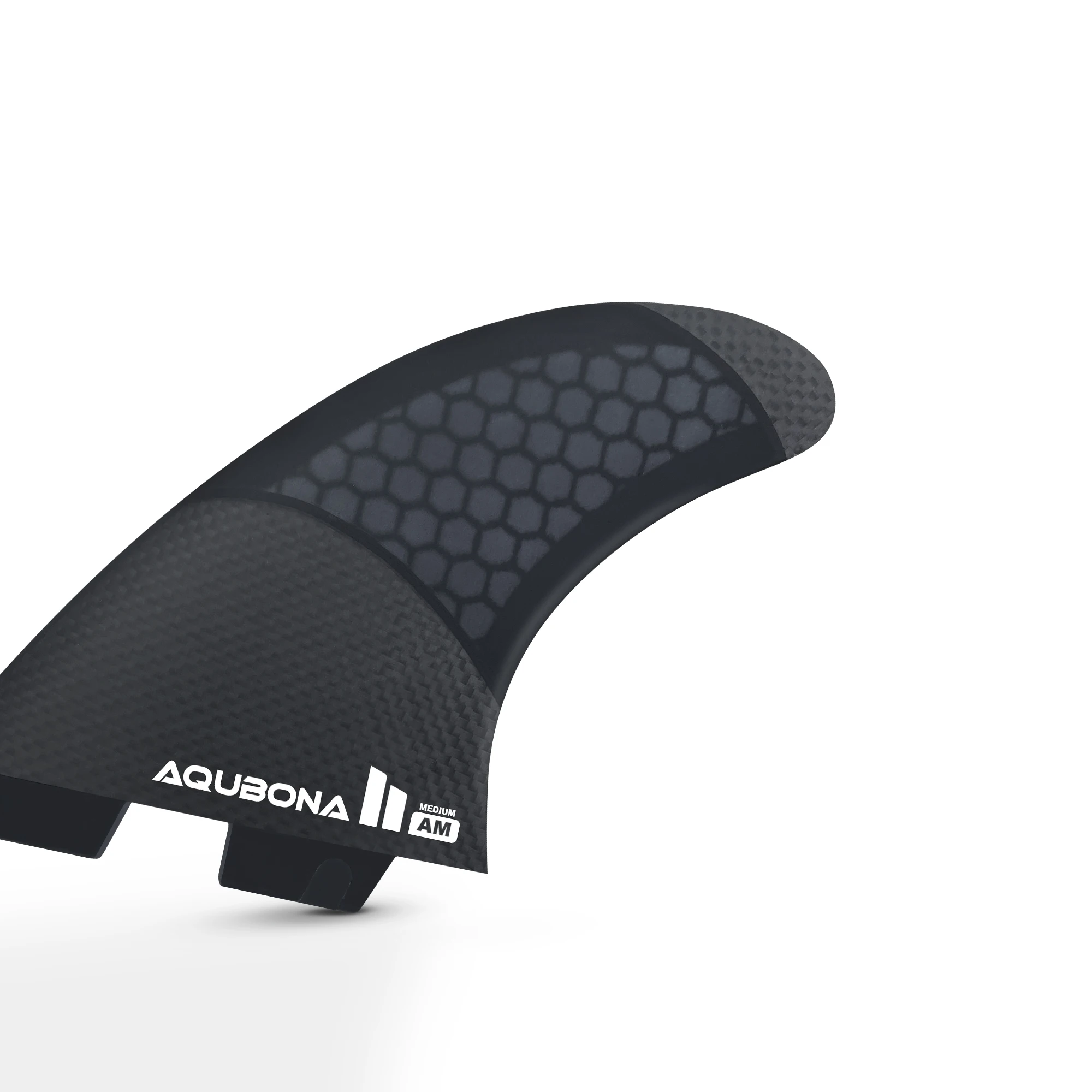 Single/Dual II Tab Surfing Fins - Tri Fins Set Honeycomb Fiberglass & Carbon S/M/L Size - Come with Fin Key Screws and Wax Comb