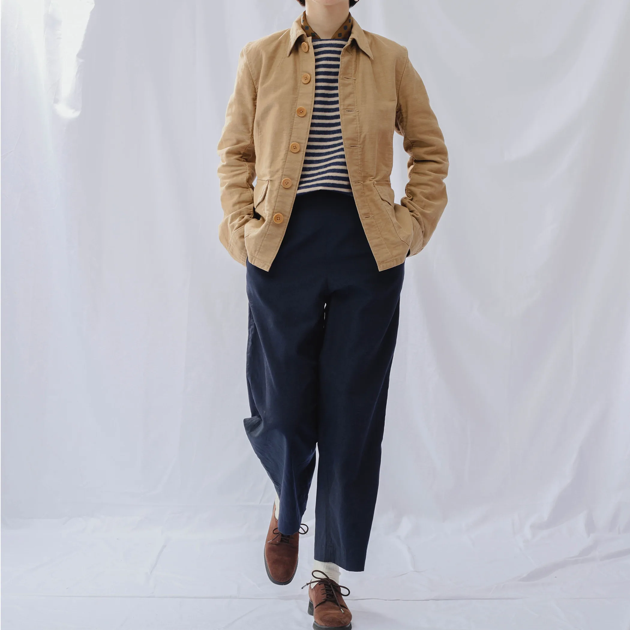 

Ретро джентльменское винтажное охотничье пальто от COUDRE, оригинальный дизайн, хлопок 00% стандартного тонкого прямого кроя