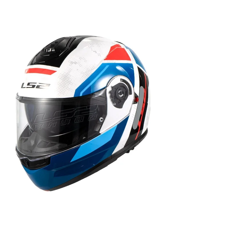 

2023 New LS2 FF908 Strobe 2 filp up motorcycle helmets double lens anti fog bike full face modular helmet ls2 capacete