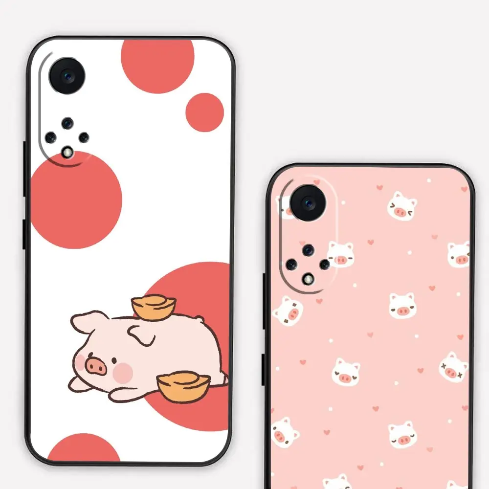 Custodia Funda per Huawei NOVA Y90 Y70 Y61 10 9 9SE Plus 8 8I 7 7I 5 5I 4 3 3I 2 2I 2S Lite Plus Pro Case Para Cute Cartoon Pink Pig