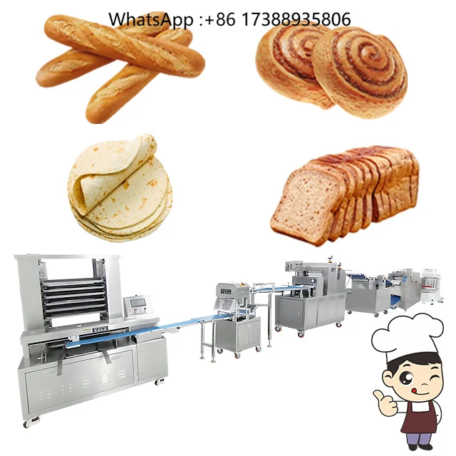 Multi Function Low Price Industrial Automatic French Bread Pretzel Bakery Machine