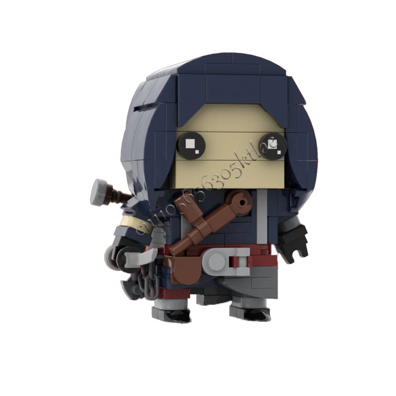 177Pcs MOC Movie Characters Collect Series Assassin Brickheadzes Model DIY Creative Puzzle Birthday Cartoon Anim Figure Toy Gift