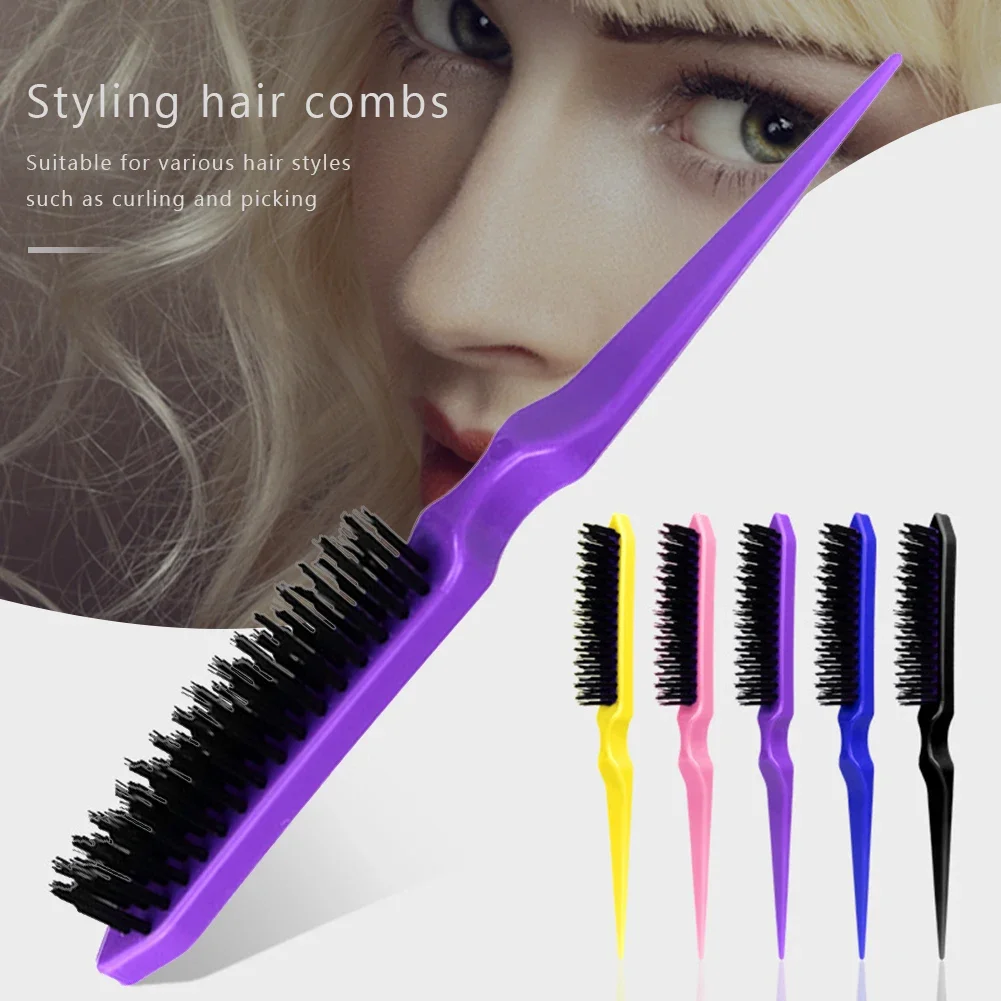 Hair Comb Slim Line Fluffy Hair Brush ABS Hairdressing Combs Teasing Back Household Hair Styling Tools Hairbrush