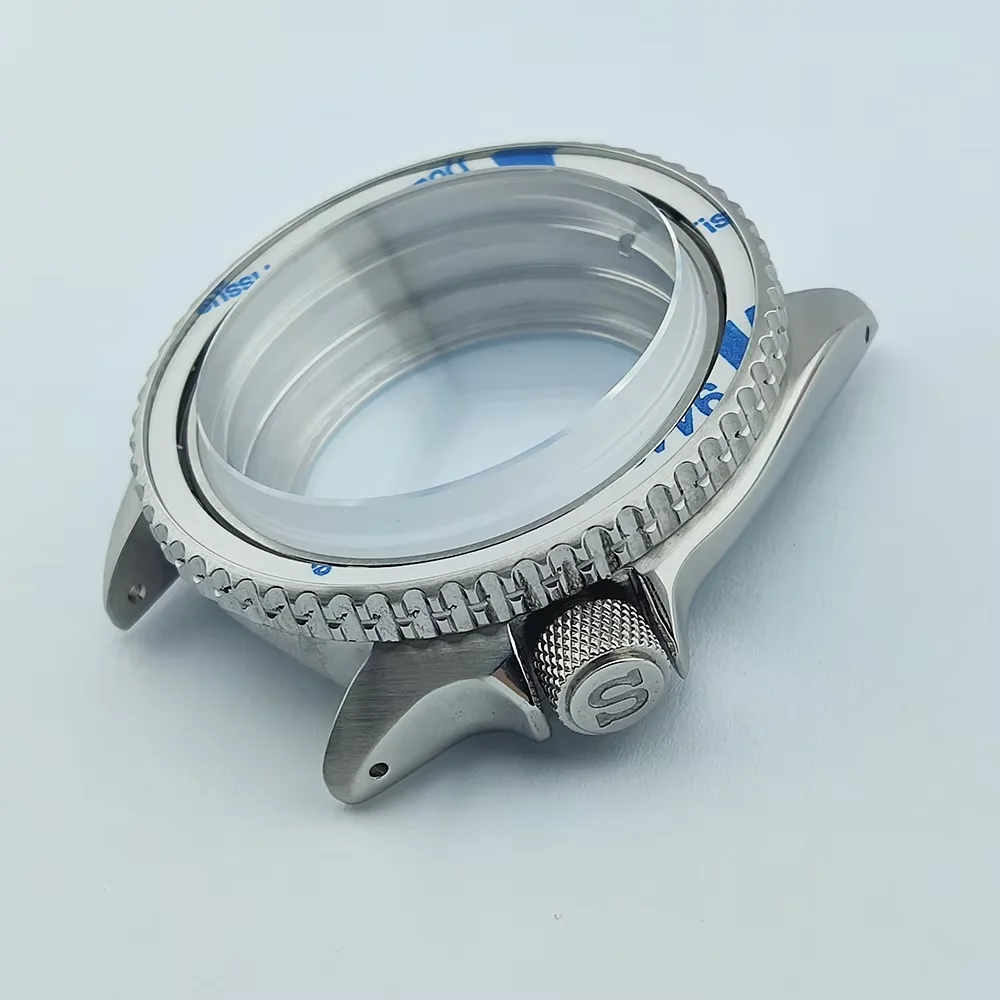 Watch Case 40mm NH35 Case Stainless Steel SKX007 Case Screw In Crown Watch Parts Sapphire Glass Case Fit NH35/NH36 Movement