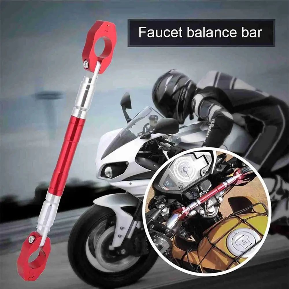 Durable Aluminium Alloy Handlebar Brace Adjustable Anti-Vibration Handlebar Crossbar No rusting Balance Bar Motorcycle