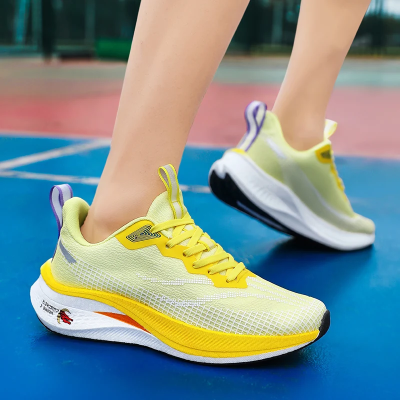 Maraton męskie trampki na co dzień AirCushion oddychające buty do biegania wygodna siłownia Tenis Masculino damskie sportowe obuwie treningowe