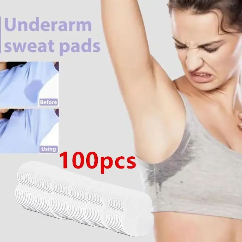 

10bag 100pcs Dress Clothing Perspiration Deodorant Underarm Pads Pads Armpit Care Sweat Absorbent Pads Deodorant For Women Men