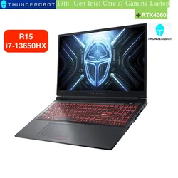 ThundeRobot-ordenador portátil para videojuegos, Notebook con pantalla de 15,6 pulgadas, procesador Intel i7-13650HX /RTX4060 de 13ª generación, 16GB DDR5 RAM, 512GB SSD, 165HZ, Windows 11