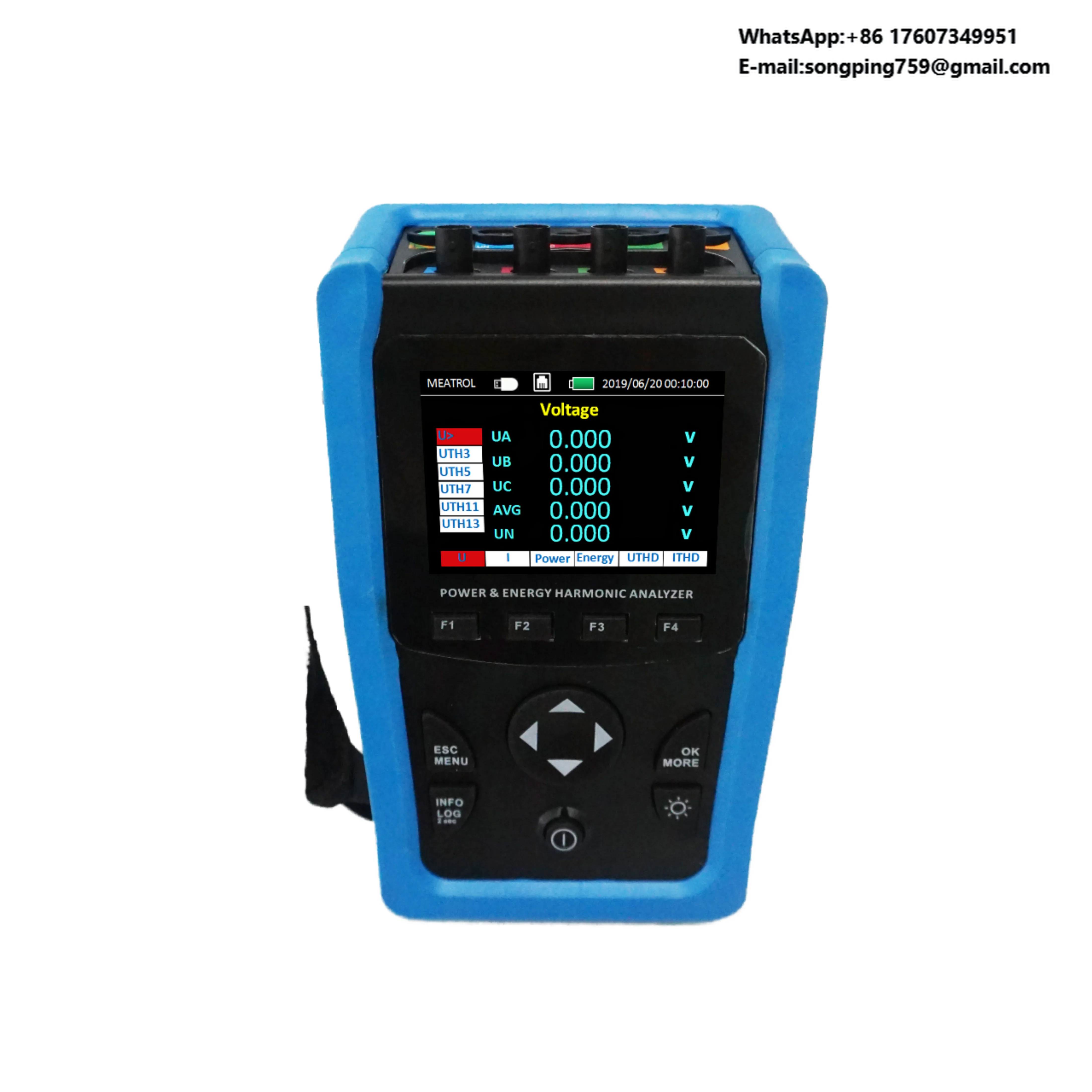 

Portable Handheld ME440 Datalogger Electrical Rogowski Power Meter Logger Instrument