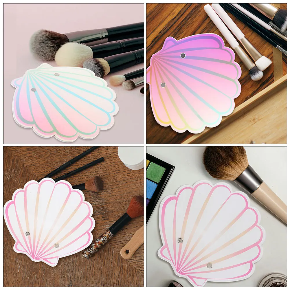 

2Pcs Eyelash Extension Lash Palette Shell Shaped Acrylic Organizer Adhesive Holder Lash Grafting Tool for Eyelash Supplies