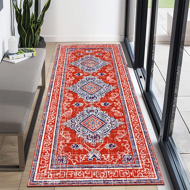 Modern Simplicity Corridor Carpet Decoration Home Hall Runner Stairway Red Rug Outdoors Aisle The Long Corridor Mat Customizable