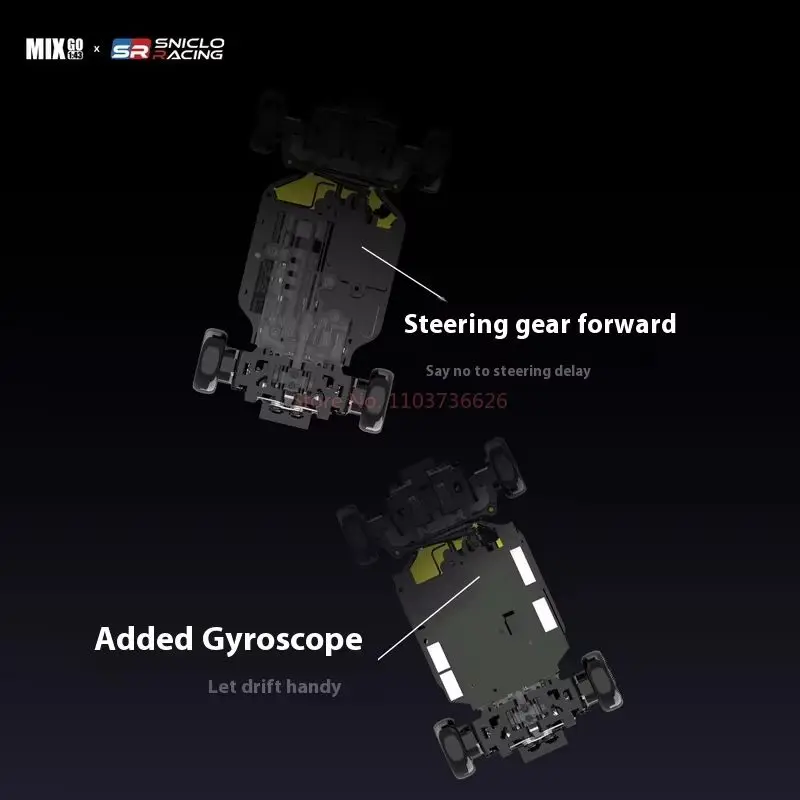 SNICLO 1/43 MG044 FPV 4륜구동 1인칭 뷰 RC카 (자이로스코프 및 차동 장치 탑재 드리프트 카, 카메라 포함) 어린이용 레이싱 장난감