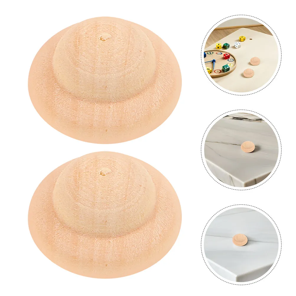 20Pcs Wooden Peg Caps Blank Unfinished DIY Painting Hats for Kids Creative Crafts Imagination Development Wooden Hat