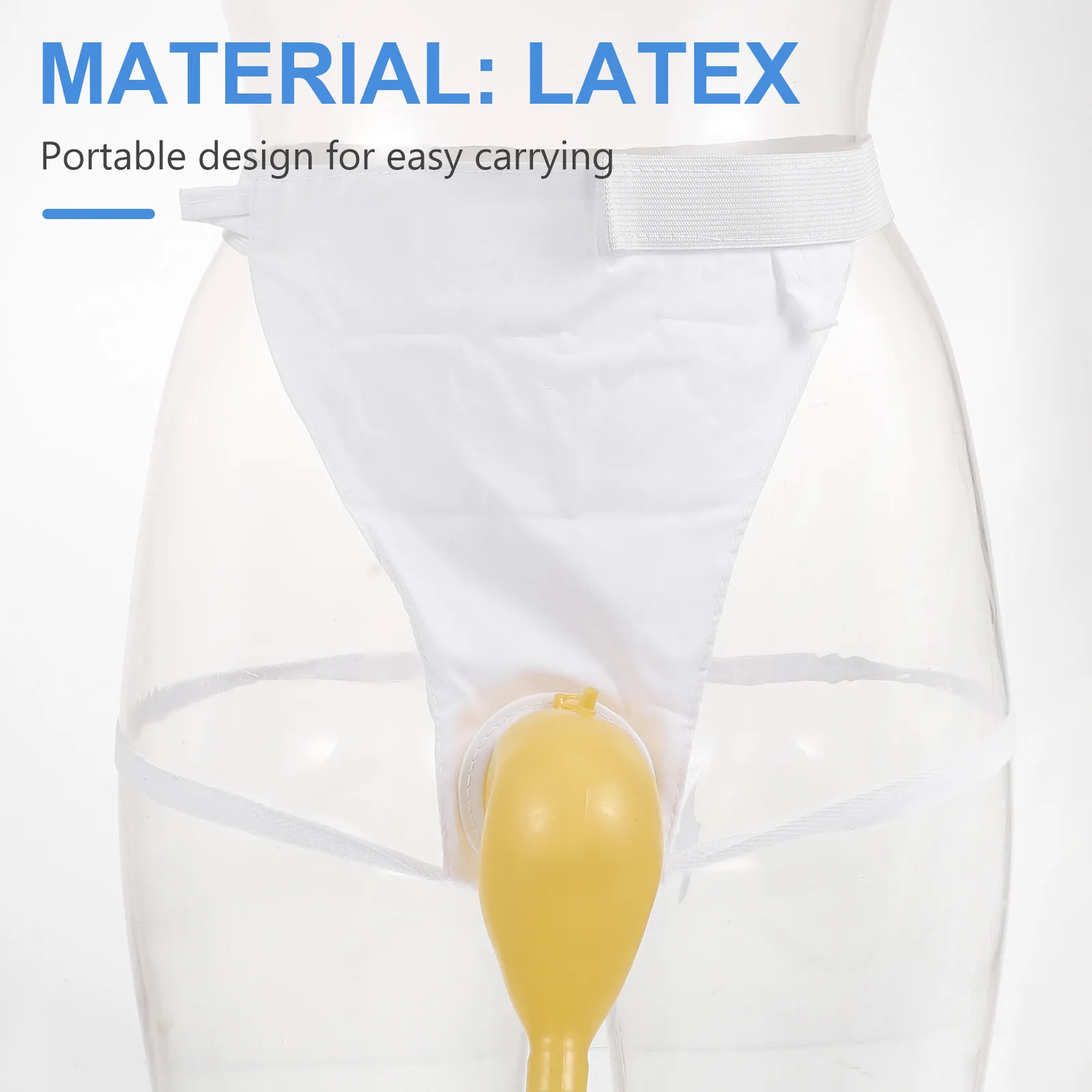 

1Pcs Premium Thickened Latex Male Urinal Bottle Large Capacity Portable Urine Barrel for Hospital Travel Camping Elderly