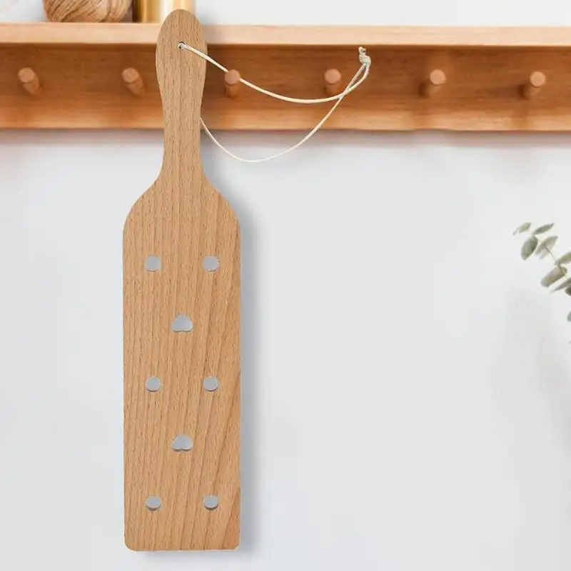 Wooden Boat Paddle 13.3 Inch Boat Paddle With Airflow Holes Marine Tools Shaft For Boat Wood Paddles Boat Accessories Ergonomic