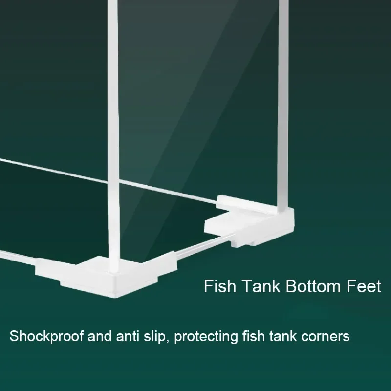 5pcs Plastic Anti-Slip Shockproof Fish Tank Corner Protector Adhesive Free Protective Angle Cover Guard Aquarium Accessories