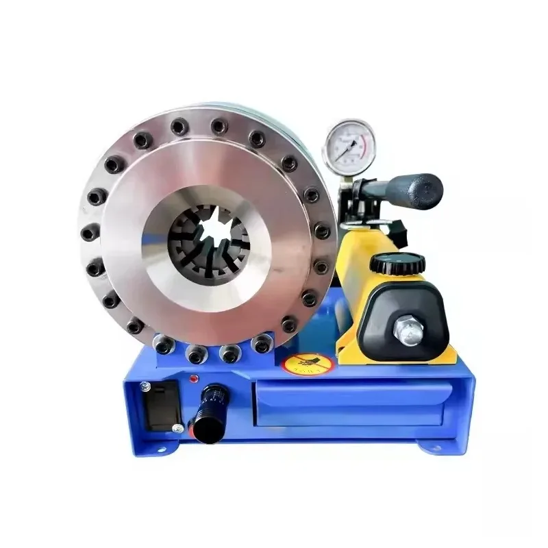 Oil Pipe Manual Pipe Crimping Machine Hydraulic Hose Press with 7 molds High Pressure Explosion-proof Pipe Brake