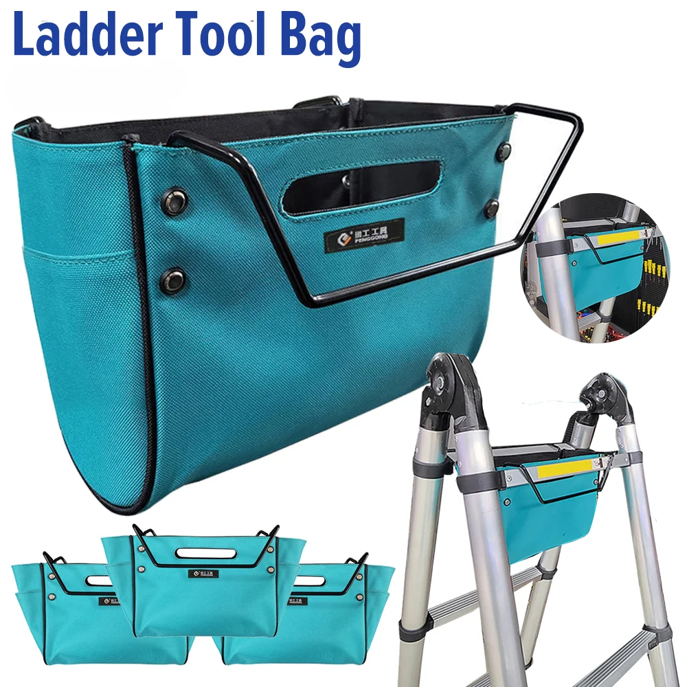 1-3PCS Ladder Tool Bag Telescoping Utility Tools Bags Herringbone Ladder Tool Storage Container Bag Tool Organizer Bags