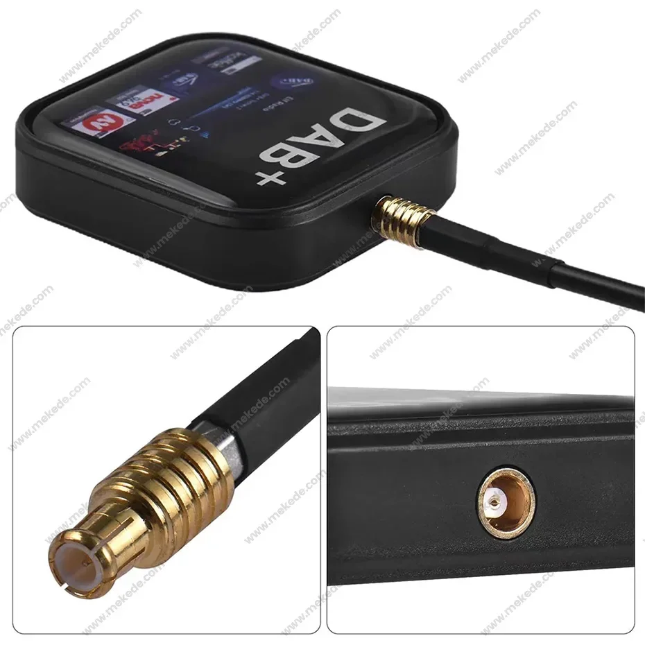 Universal DAB+ Antenna Car Digital Radio Tuner with USB Type C Adapter MCX Cable Car Radio FM Signal Audio Amplifier DAB Dongle