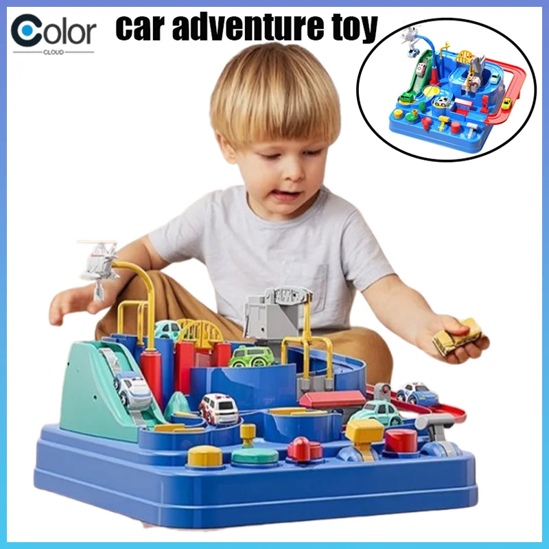 Racing Rail Car Model Space Aerospace Animals Educational Toys Children Train Track Adventure Brain Mechanical Interactive Game