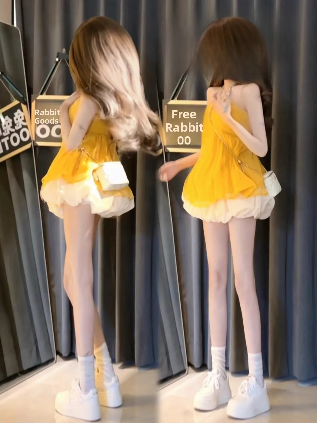 

Летний комплект Dopane, красивая сексуальная юбка ort, пышный бутон цветка, женский комплект из двух предметов с подвесным ремешком Pure Desire