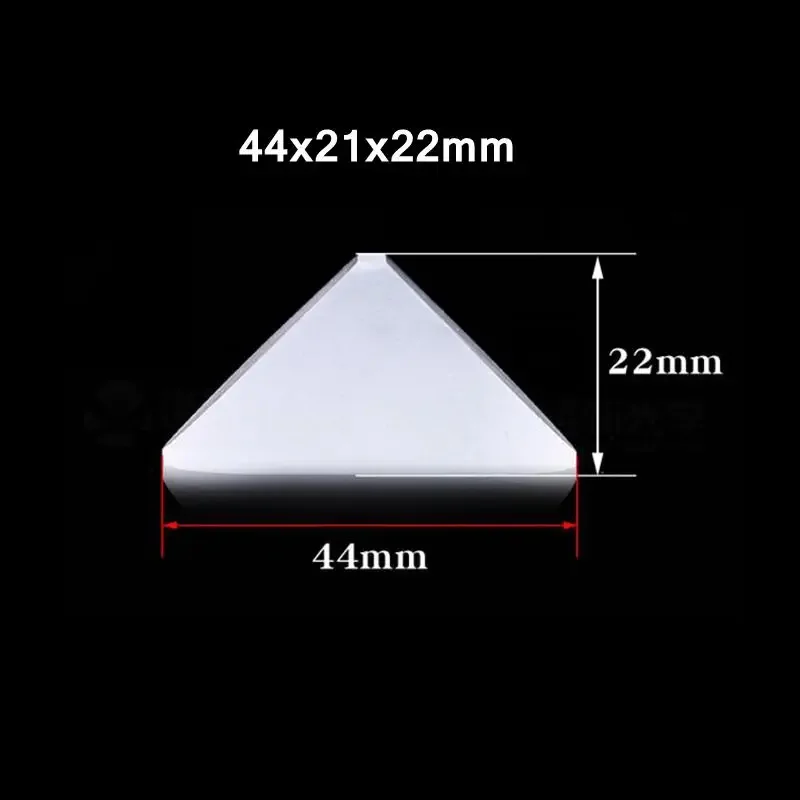 44x21x22mm Optical Glass Triangular Right Angle lsosceles K9 Porro Prisms Lens For Telescope Optics