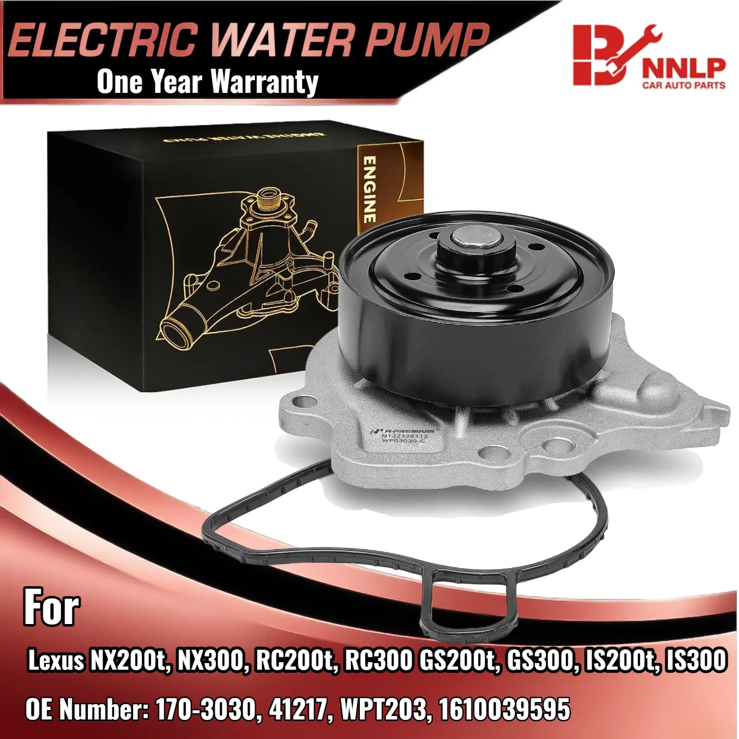 

Водяной насос двигателя с прокладкой для Lexus GS200t 2016-2017 GS300 2018-2019 IS200t