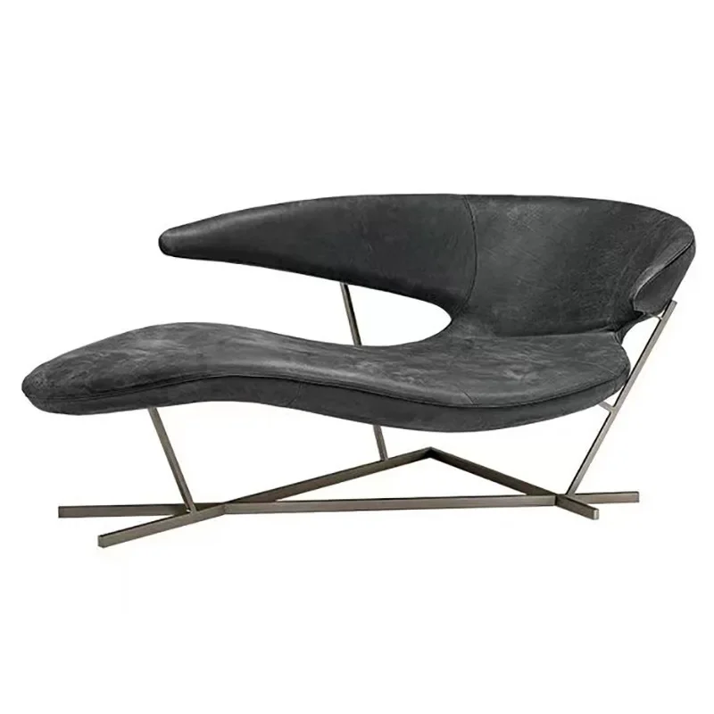 

Leisure recliner, bat wing design sofa, fiberglass special-shaped chaise longue