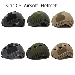 Children's Protective Helmet Paintball Game Tactical FAST Helmet Army Airsoft Tactical Gaming Kids CS Play Game Helmets