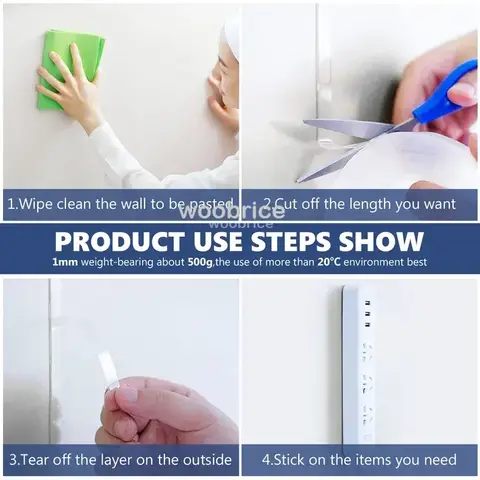 5 मीटर 3 मीटर सुपर मजबूत डबल साइड चिपकने वाला टेप कार बेडरूम रसोई बाथरूम आउटडोर लिविंग रूम डबल-साइड टेप अतिरिक्त मजबूत 6 best sales 3 मीटर डबल साइडेड टेप - №5