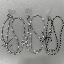 Pearl Love Bow Crossbody Bag Replacement Chain Hanging Accessories Versatile Jewelry Phone Hanging Rope Accessories