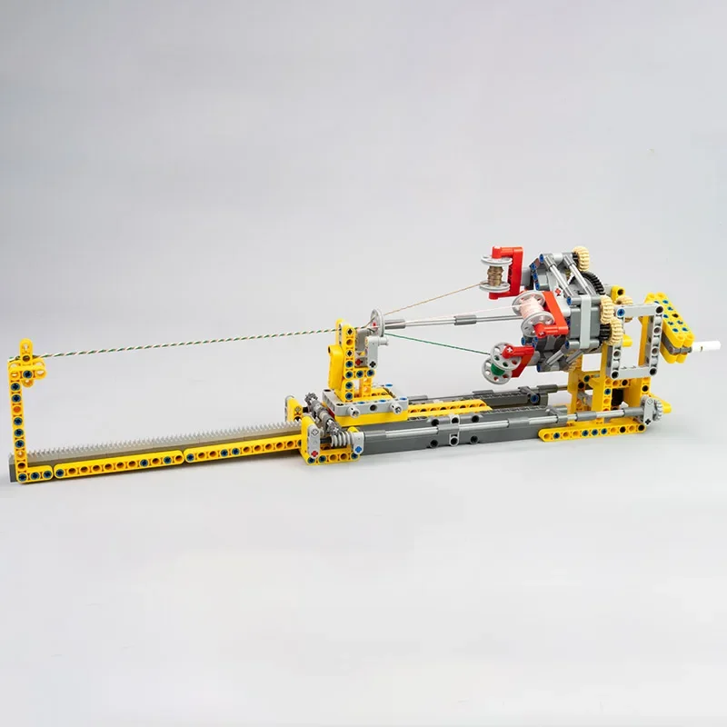 MOC Manual Braiding Machine Building Blocks Model Woven Machine DIY Handmade colored rope Bricks Kit Kids Toys Christmas Gifts