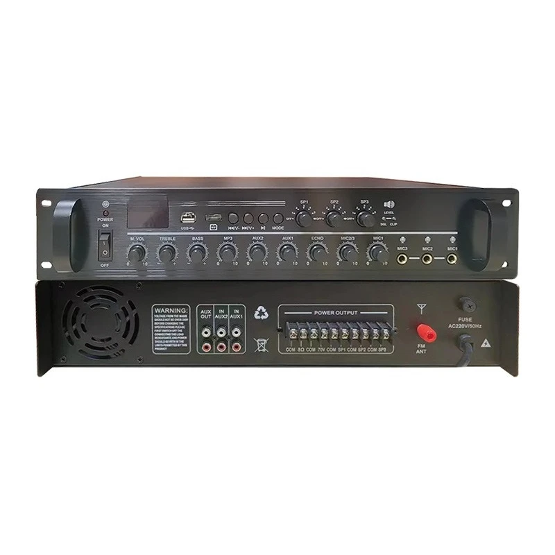 

Amplifier, with reverb, karaoke public, broadcast, system, bluetooth, stereo, constant voltage