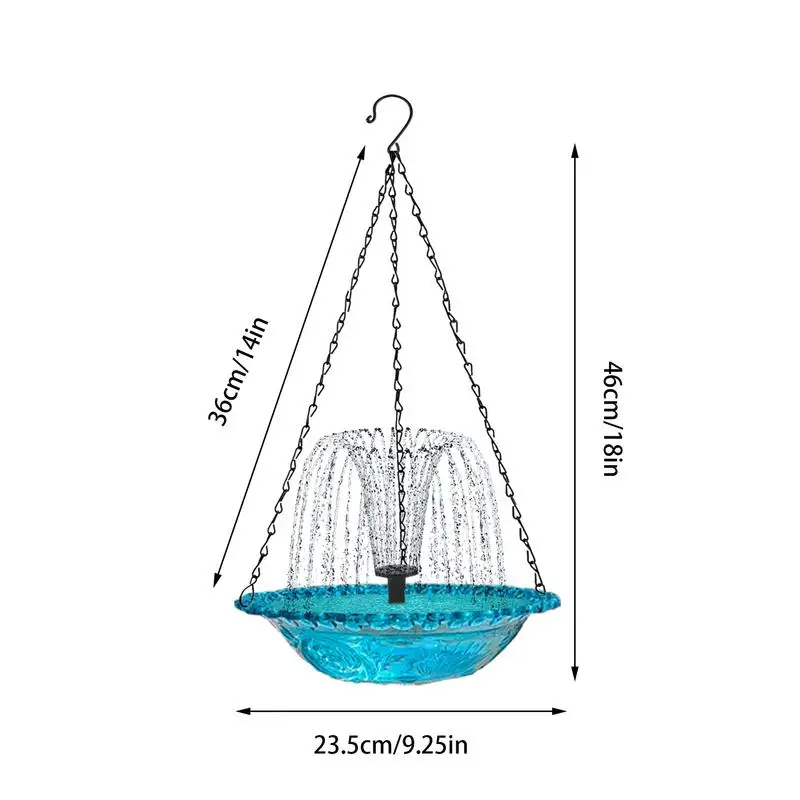 Bagno per uccelli con fontana fontane d\'acqua ciotola da bagno per colibrì ad energia solare vasca per uccelli all\'aperto mangiatoia per uccelli